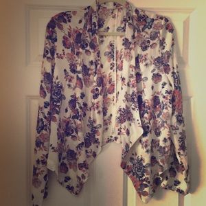 Lush open front cardigan